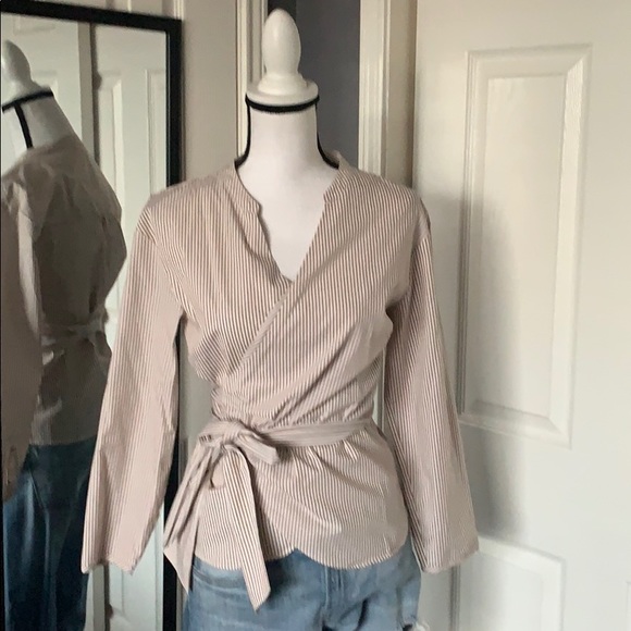 J.Crew striped wrap blouse - Picture 5 of 13